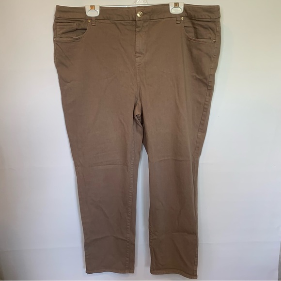 Chico's Tan Ankle Pants - Picture 1 of 10